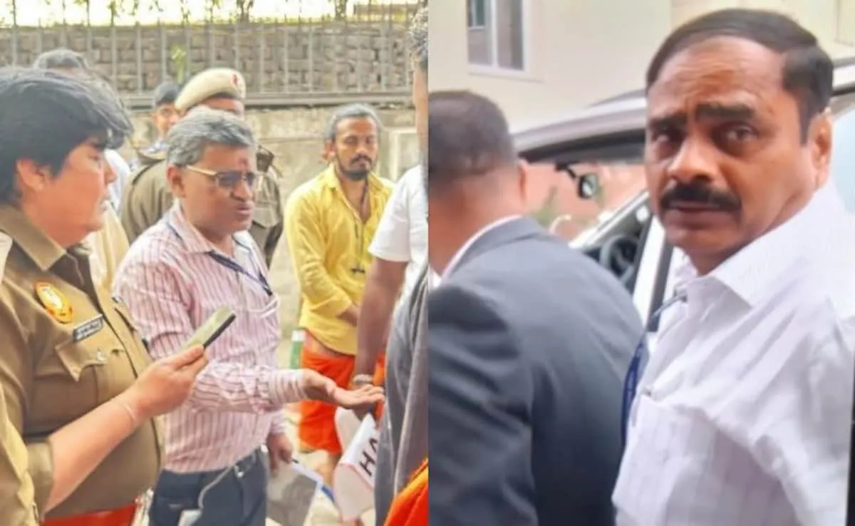 government officials clash, Karnataka Bhavan, political storm