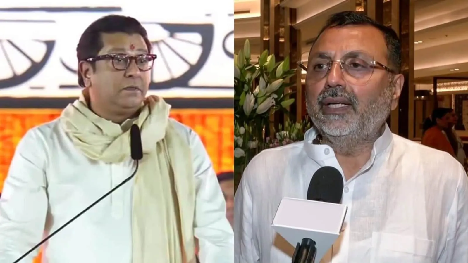 Hindi vs Marathi, Raj Thackeray, Nishikant Dubey