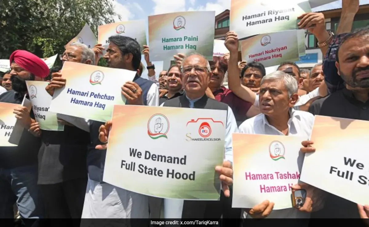 Jammu and Kashmir statehood, Congress, Parliament